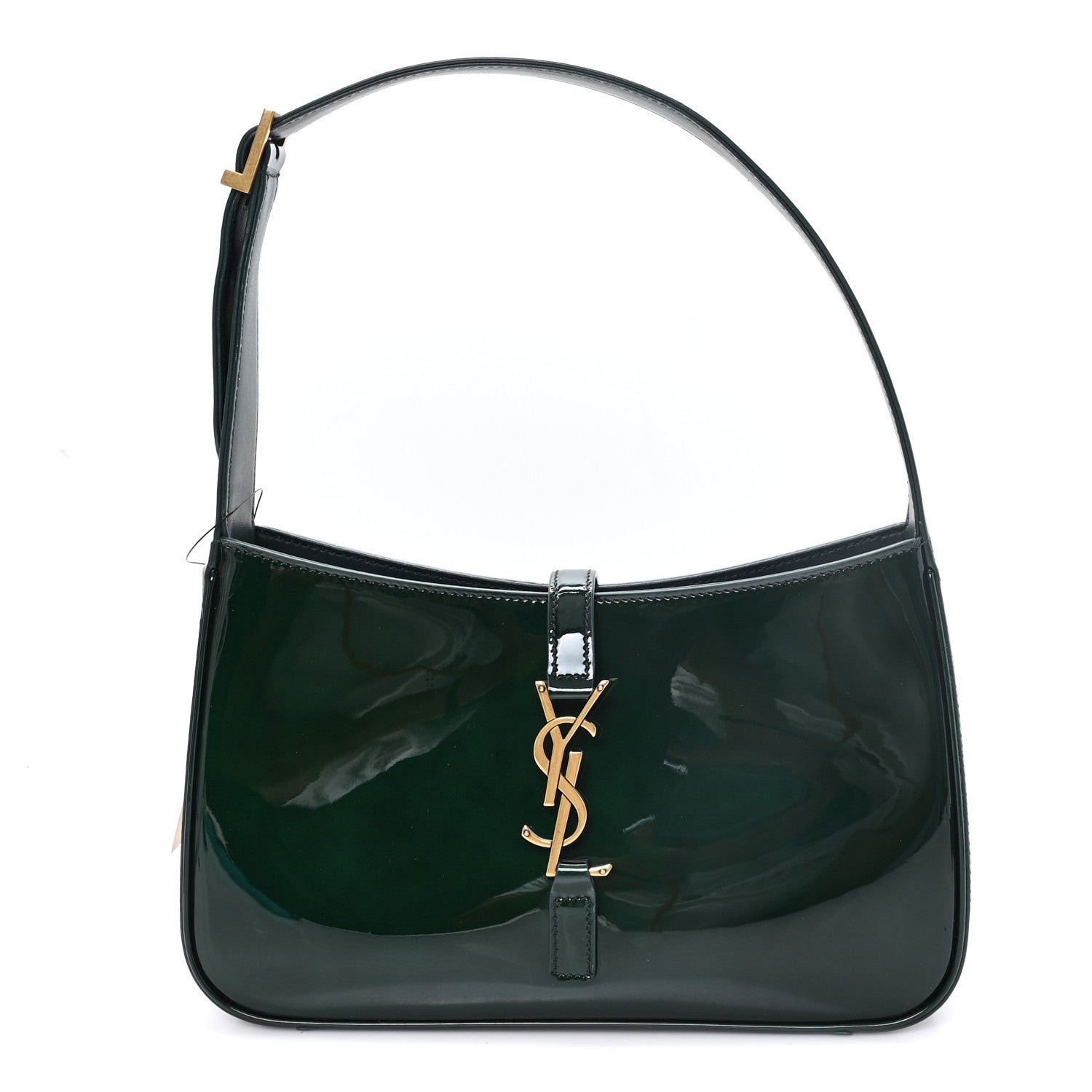 Saint Laurent Patent Le 5 A 7 Hobo Fir Leaf