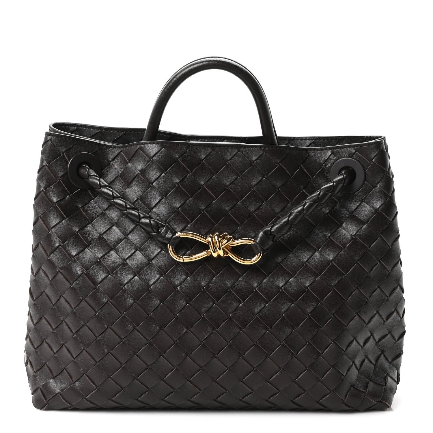 Bottega Veneta Nappa Intrecciato Medium Andiamo Shoulder Bag Fondant