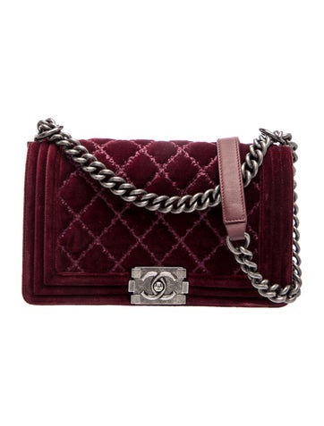Medium Velvet Boy Bag