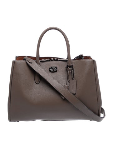 Leather Top Handle Bag