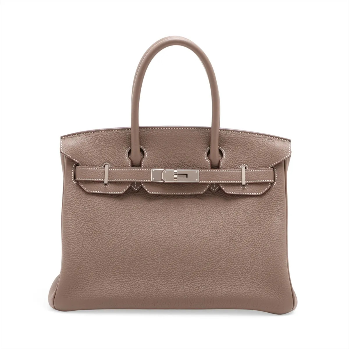 Hermès Birkin 30 Le Tournay Togo Etoupe Silver Metal Fittings