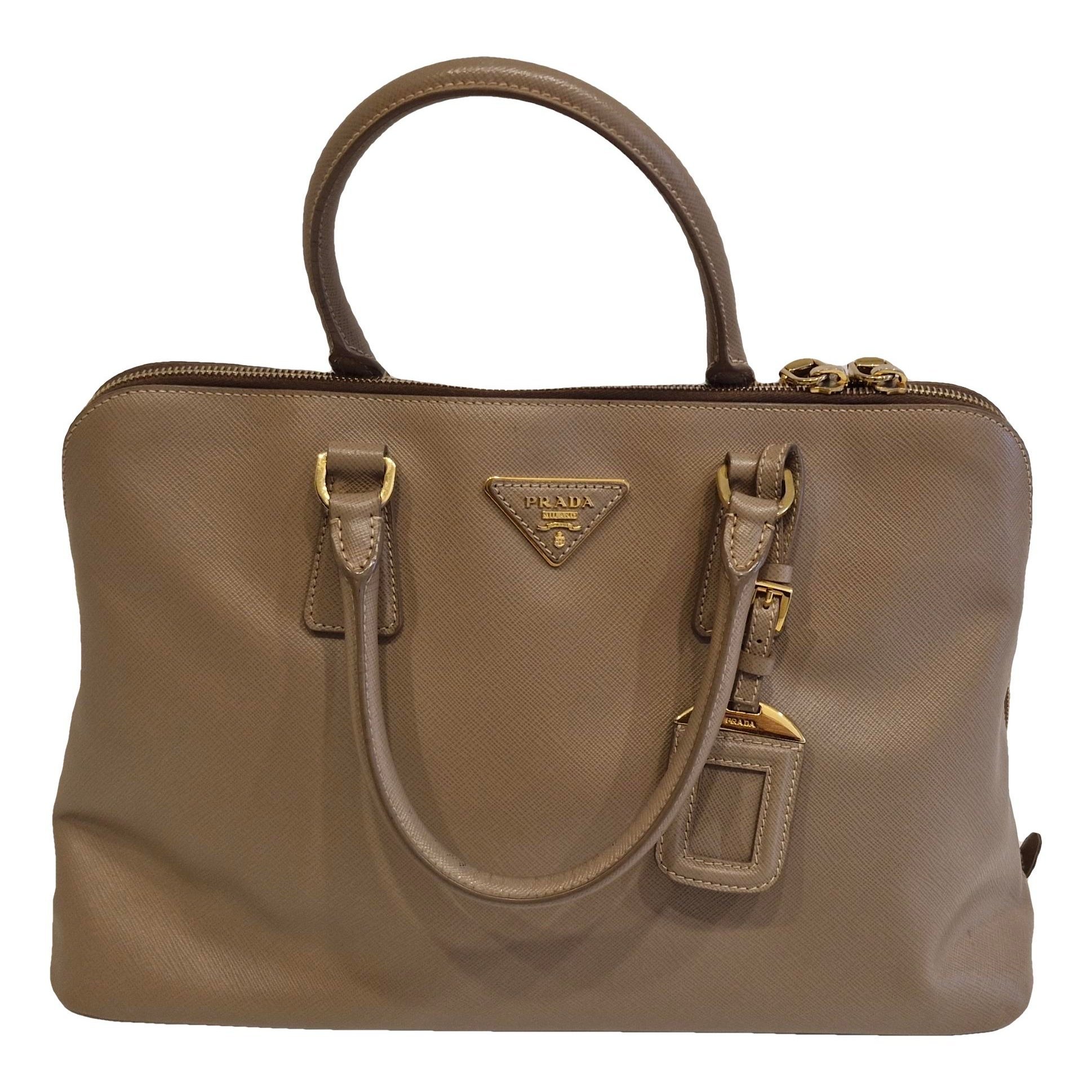 Promenade leather handbag