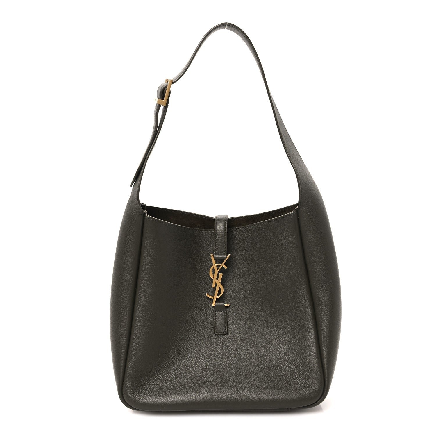 Saint Laurent Smooth Calfskin Small Le 5 A 7 Soft Hobo Light Musk
