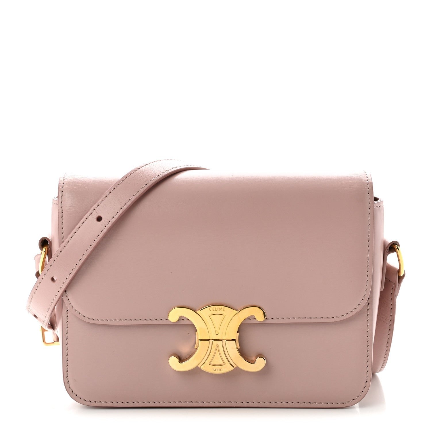 Shiny Calfskin Teen Triomphe Vintage Pink