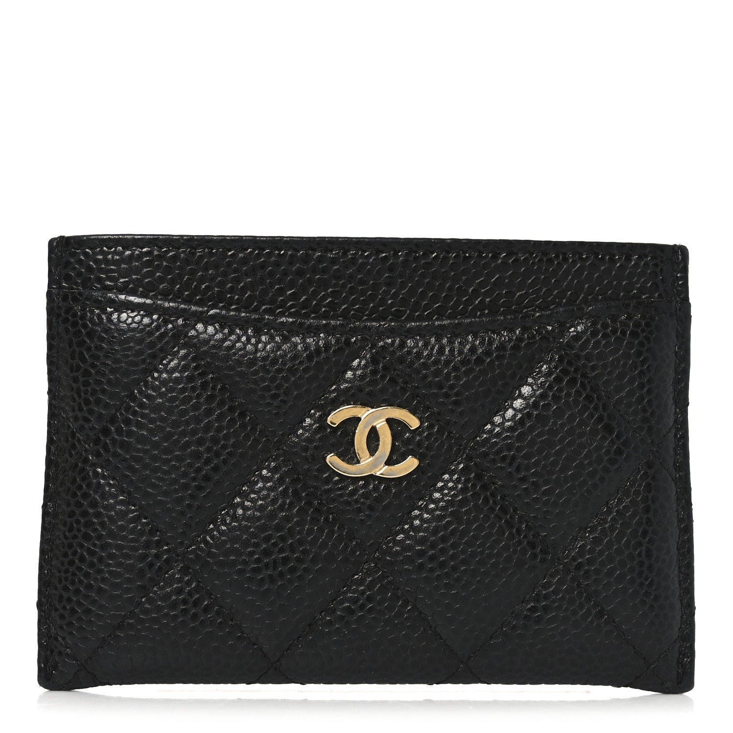 Chanel Caviar Quilted Card Holder Black