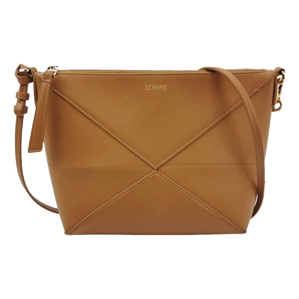 Puzzle Fold Pouch leather handbag