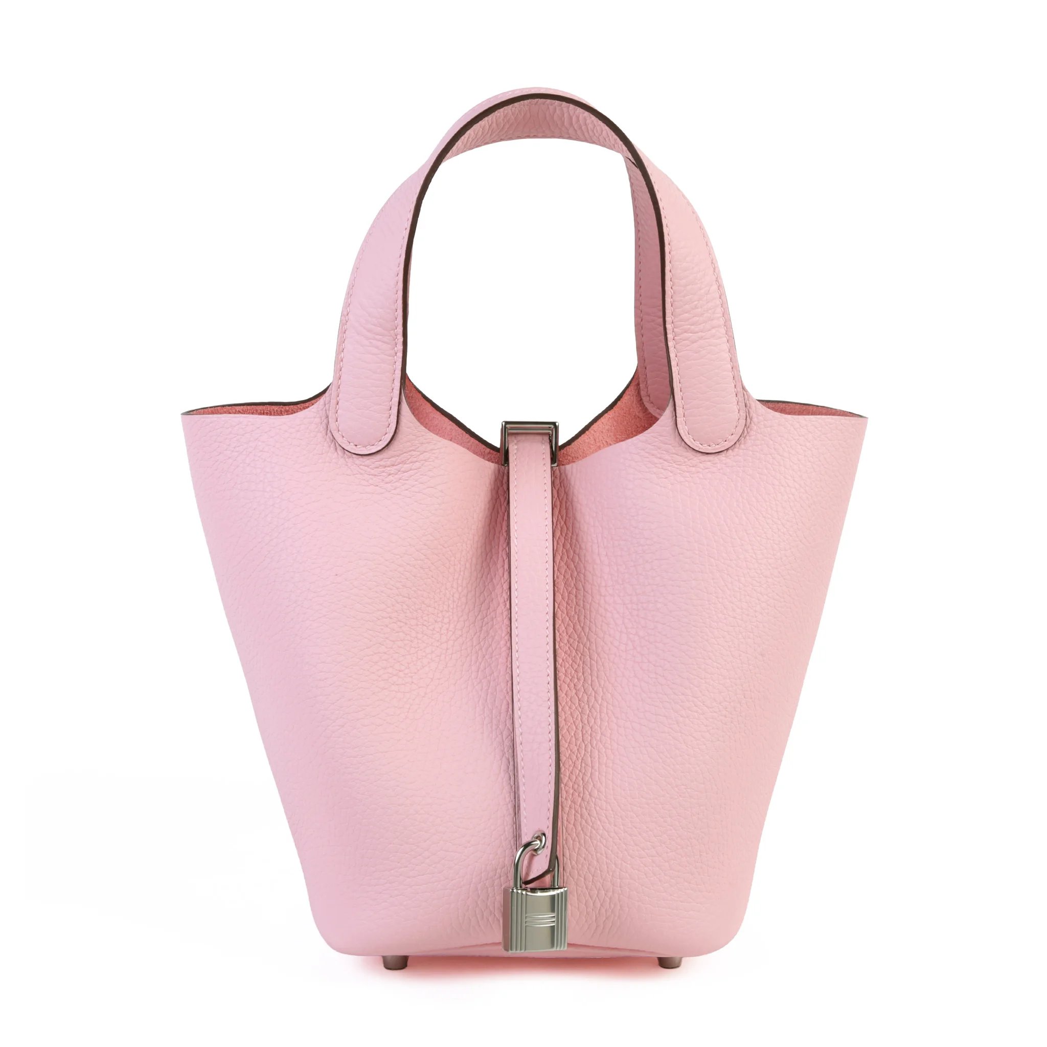 Brand New ( Rank N ) HERMÈS Picotin Lock PM Rose Sakura (3Q) Clemence Palladium hardware G (2026)
