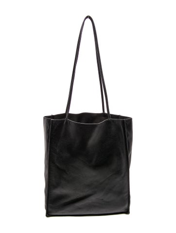 The Row Leather To Go Tote Large