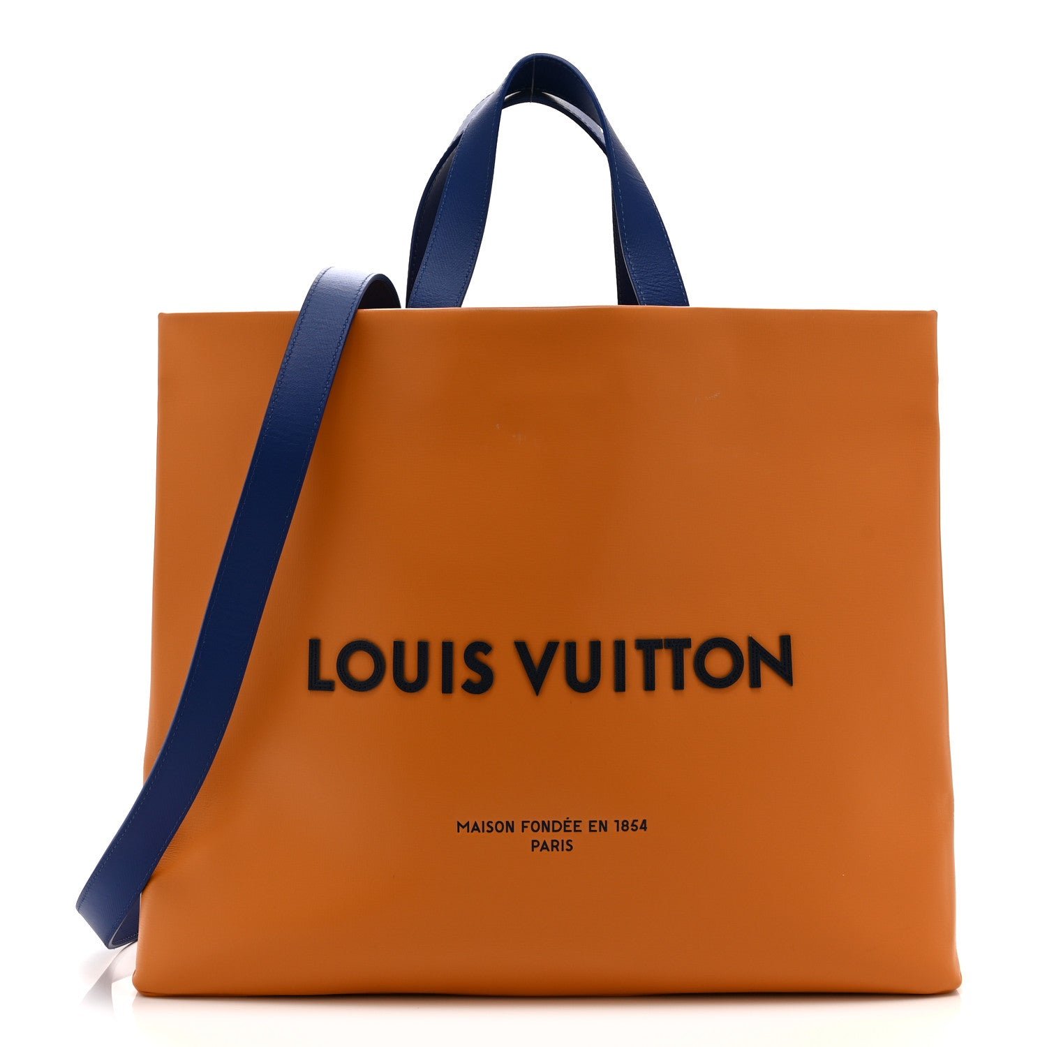 Louis Vuitton Cowhide Shopper Bag MM Safran
