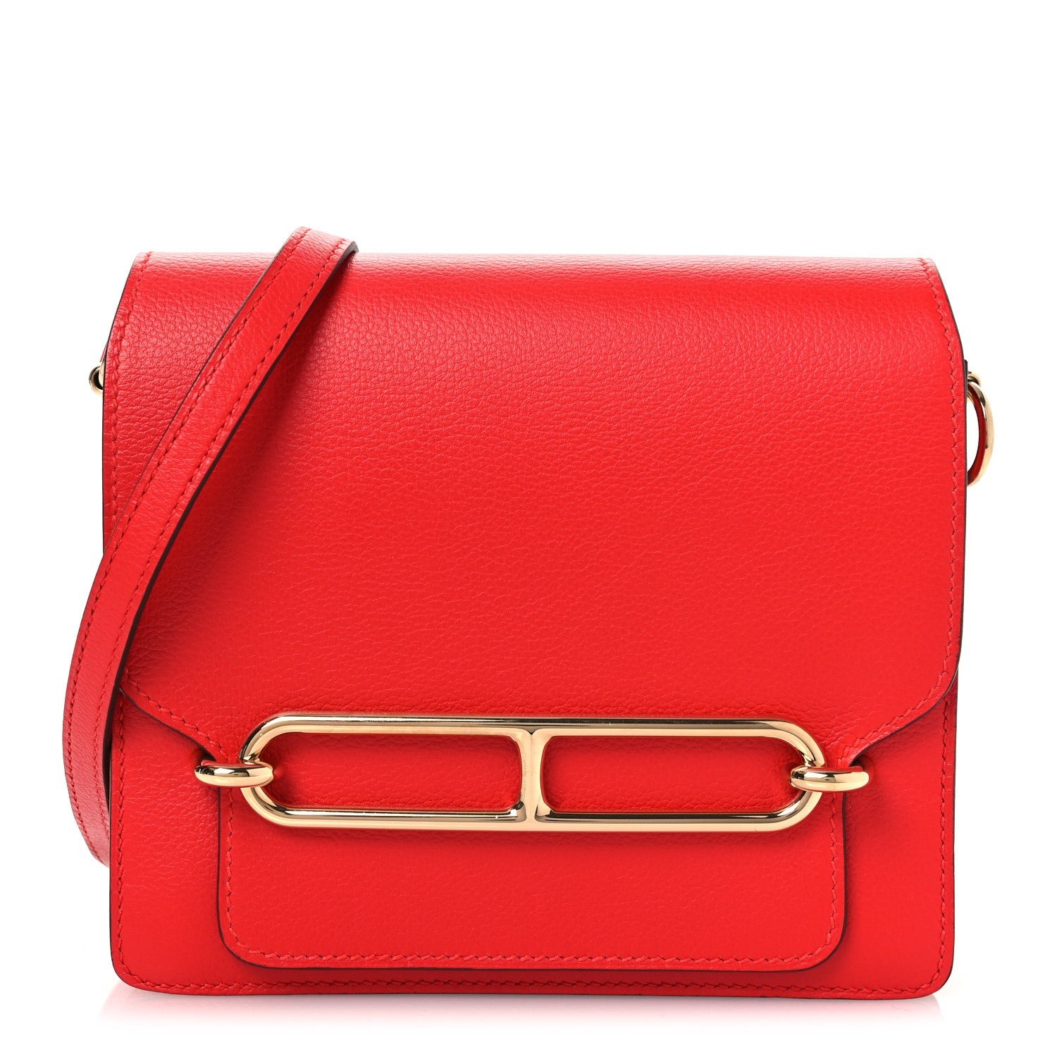 Hermes Evercolor Mini Sac Roulis Rouge De Coeur