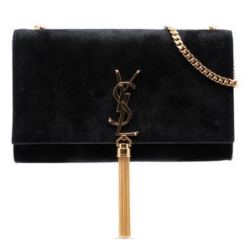 Suede Medium Suede Monogram Kate Tassel Crossbody