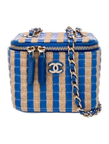 Raffia Mini Vanity Case