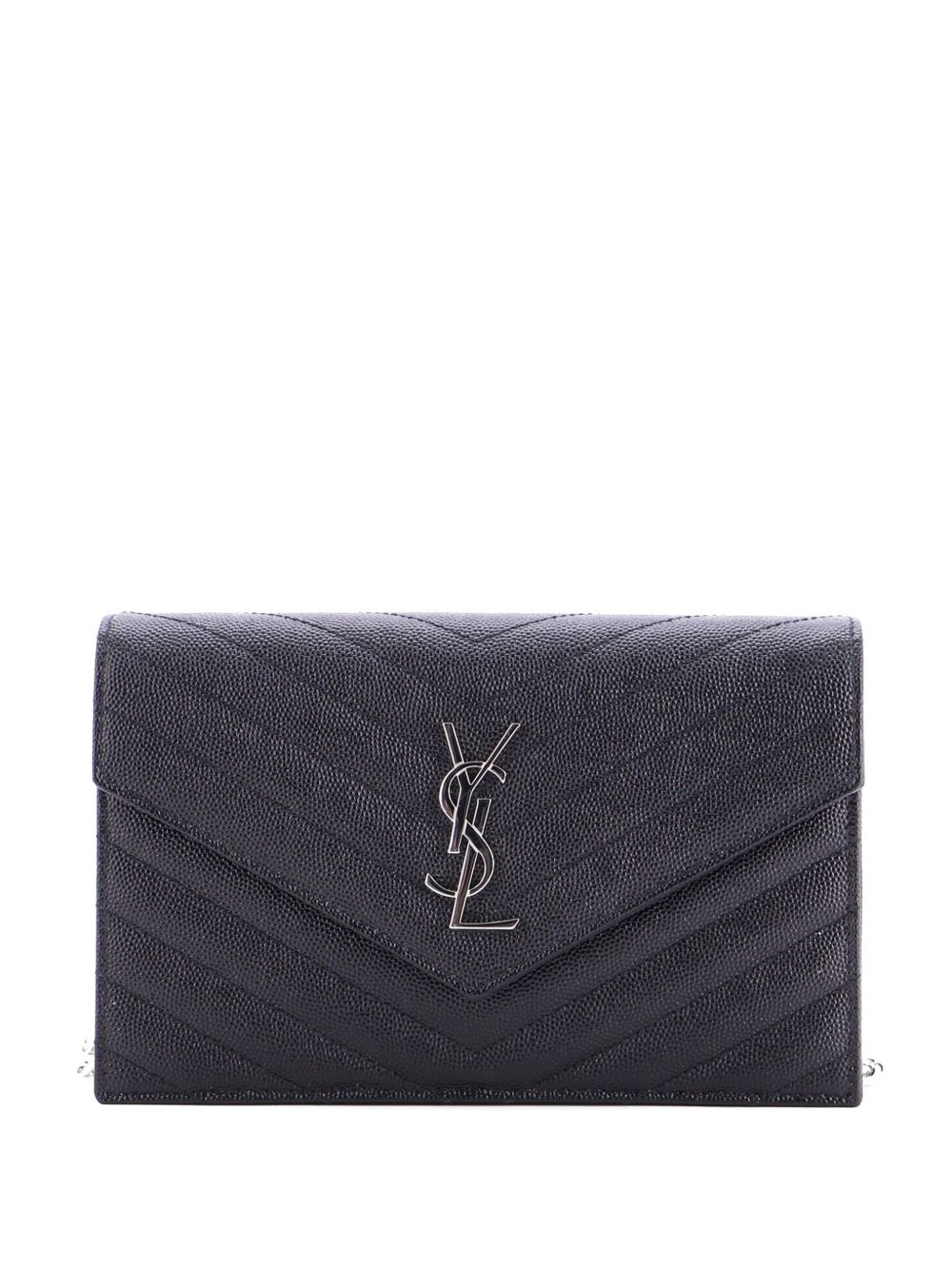 Classic Monogram Wallet on Chain Matelasse Chevron Leather Small crossbody bag