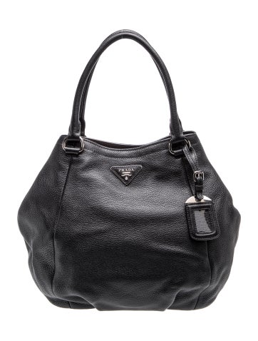 Enameled Metal Triangle Top Handle Bag