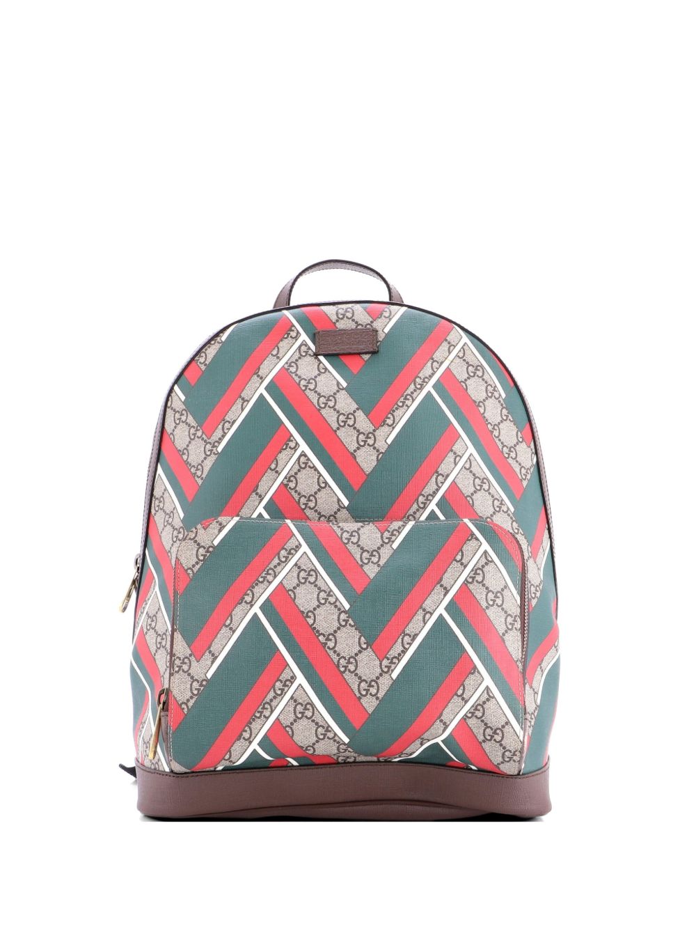Zip Pocket Printed GG Coated Canvas Medium backpack