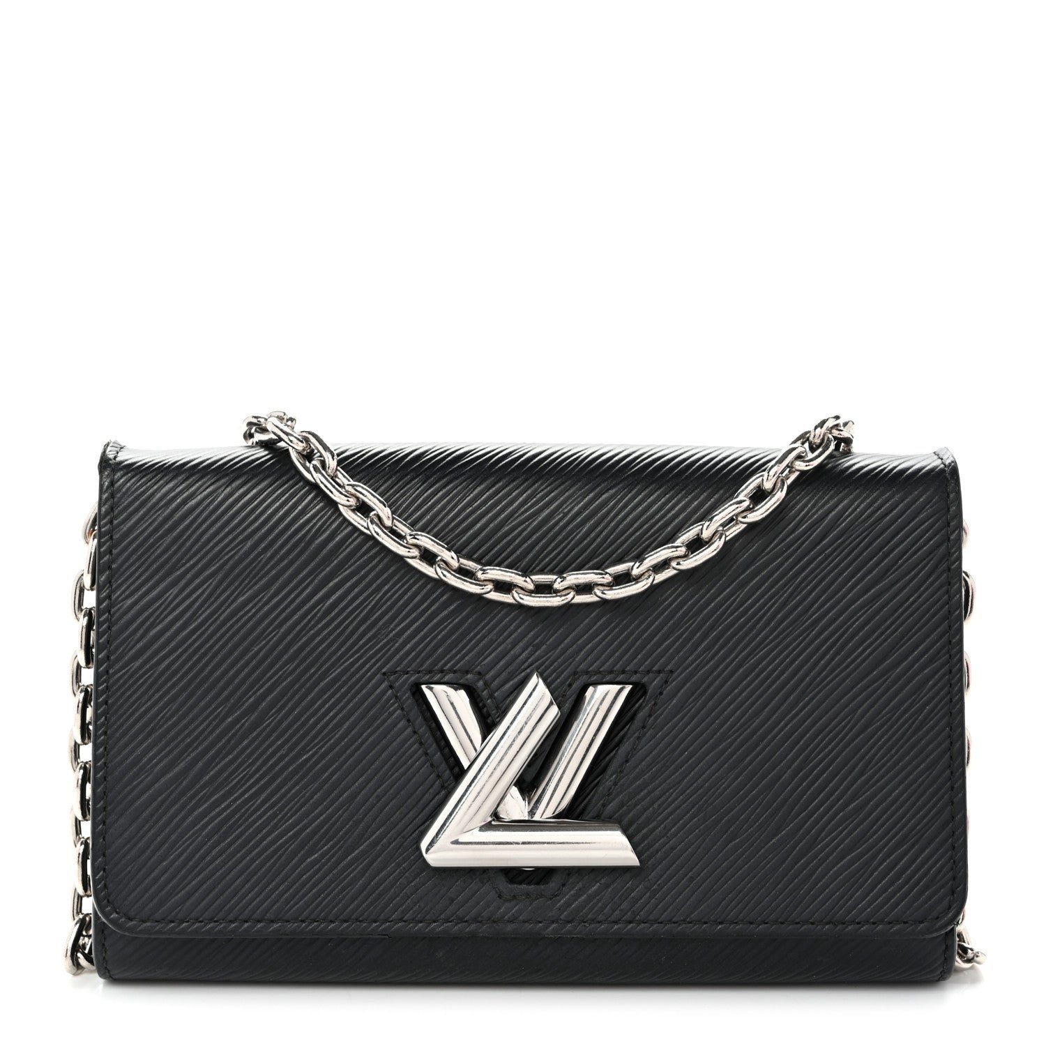 Louis Vuitton Epi Twist Chain Wallet Black