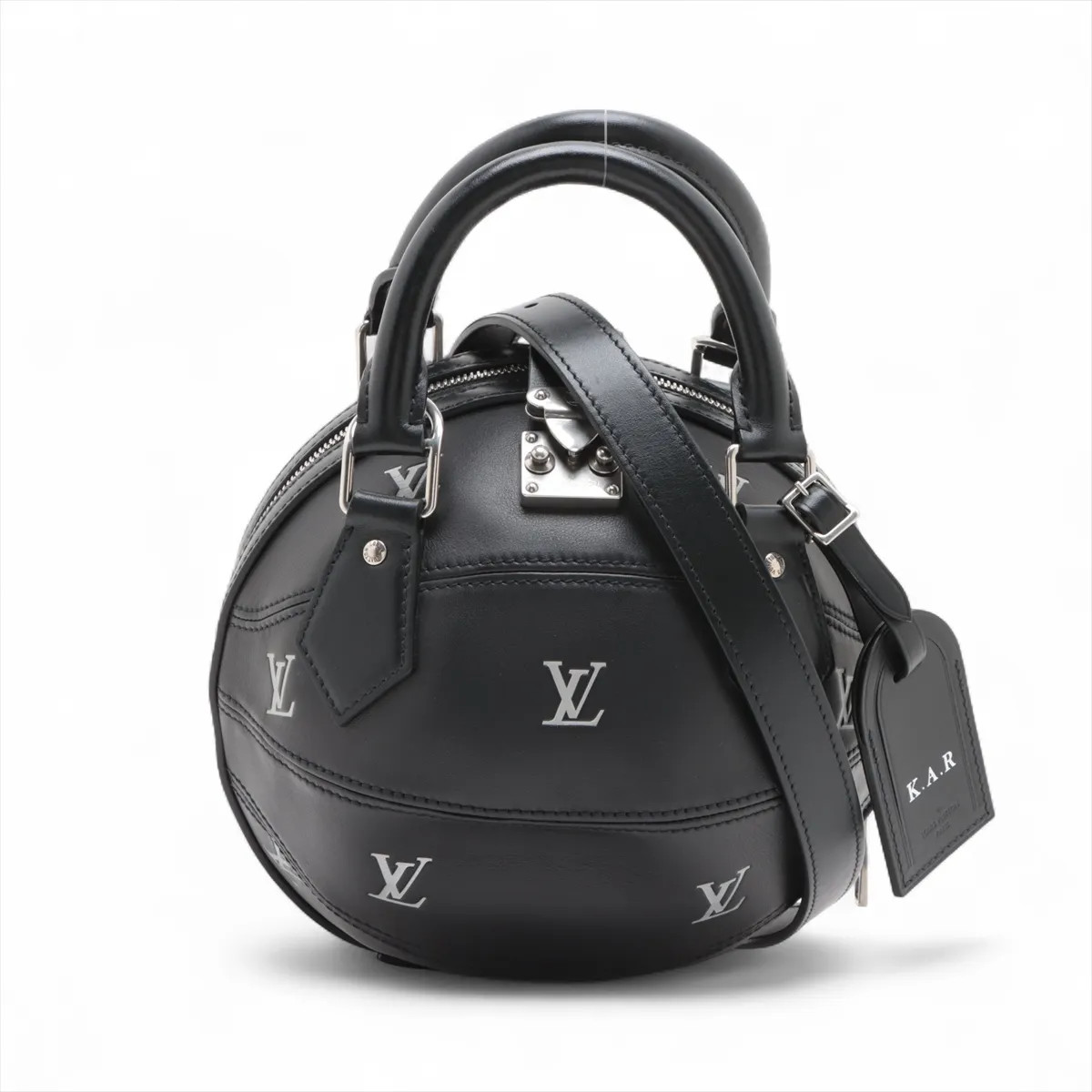 Louis Vuitton LV blazon Jeffrey bowling set GI0998 Black There was an RFID respo