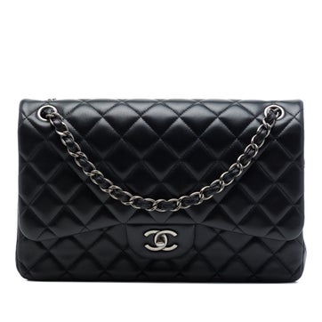 Jumbo Classic Lambskin Double Flap