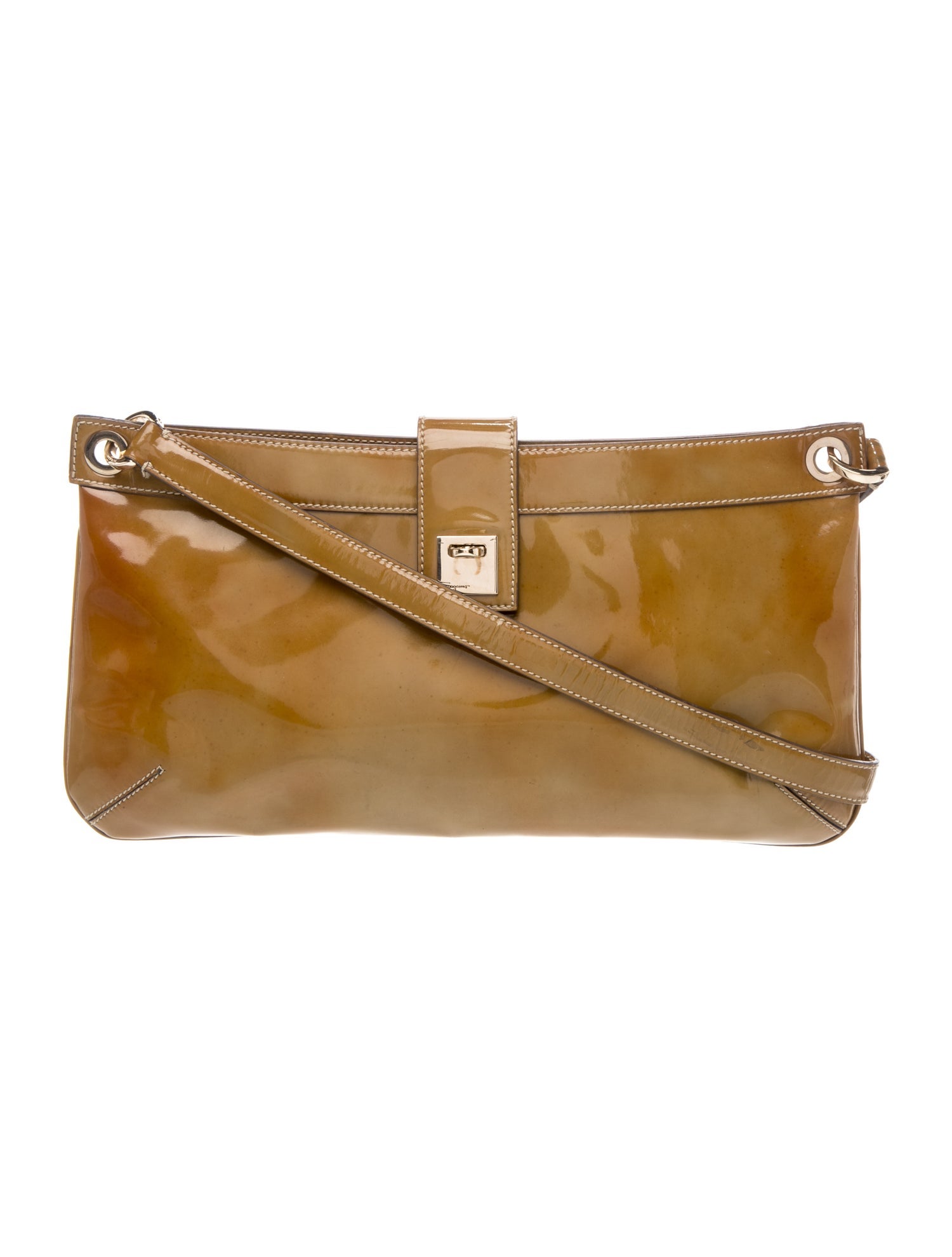 Ferragamo Suede Shoulder Bag