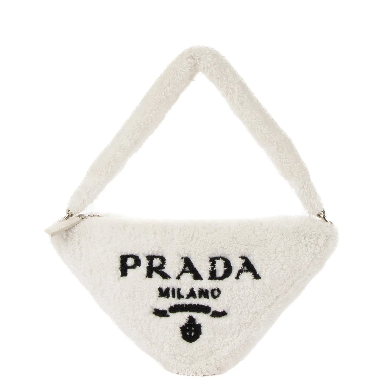 Wool Terrycloth Triangle Bag