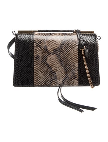 Embossed Leather Shoulder Bag