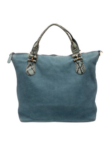 Interlocking G Suede Stirrup Tote