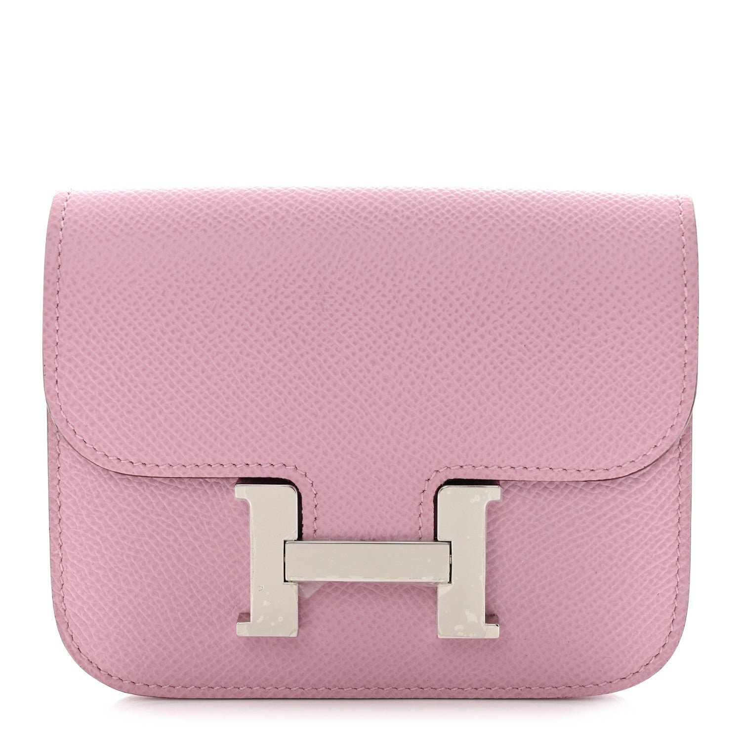 Hermes Epsom Constance Slim Wallet Mauve Sylvestre