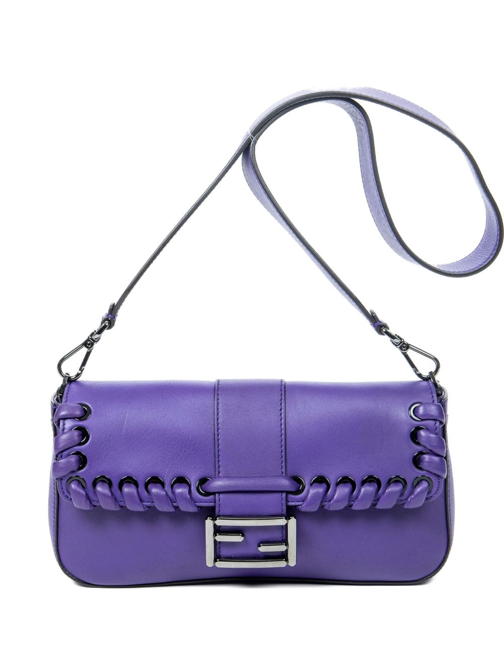 2000s braided-detail shoulder bag