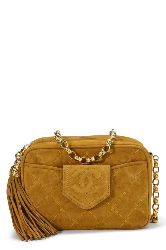 Yellow Suede 'CC' Camera Bag Mini