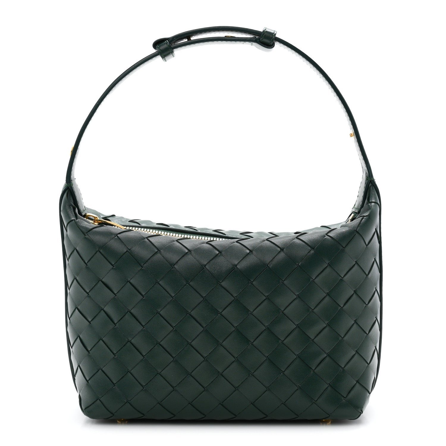 Bottega Veneta Bottega Veneta Calfskin Intrecciato Mini Wallace Emerald Green