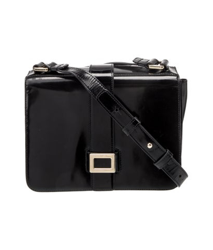 Roger Vivier Vivier Patent Leather Crossbody Bag