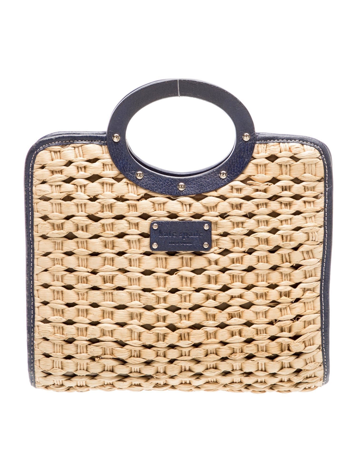 Straw Top Handle Bag