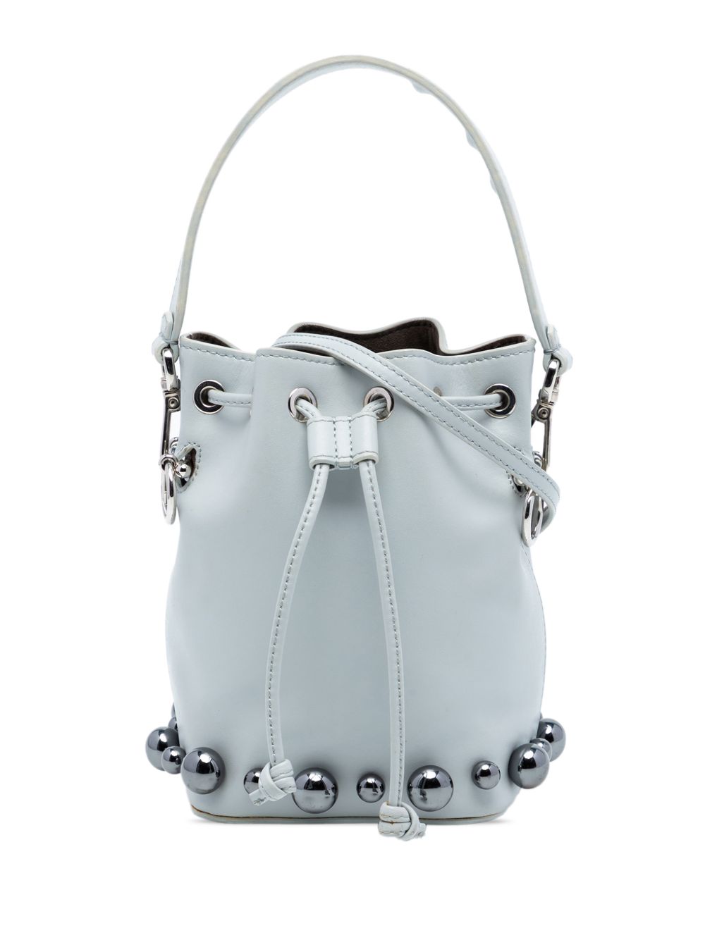2010-2025 Mini Leather Pearl Mon Tresor Bucket Bag satchel