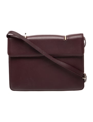 M2Malletier Leather Shoulder Bag