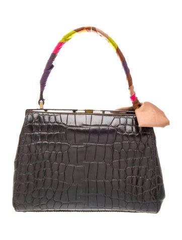 Crocodile handle bag Vintage