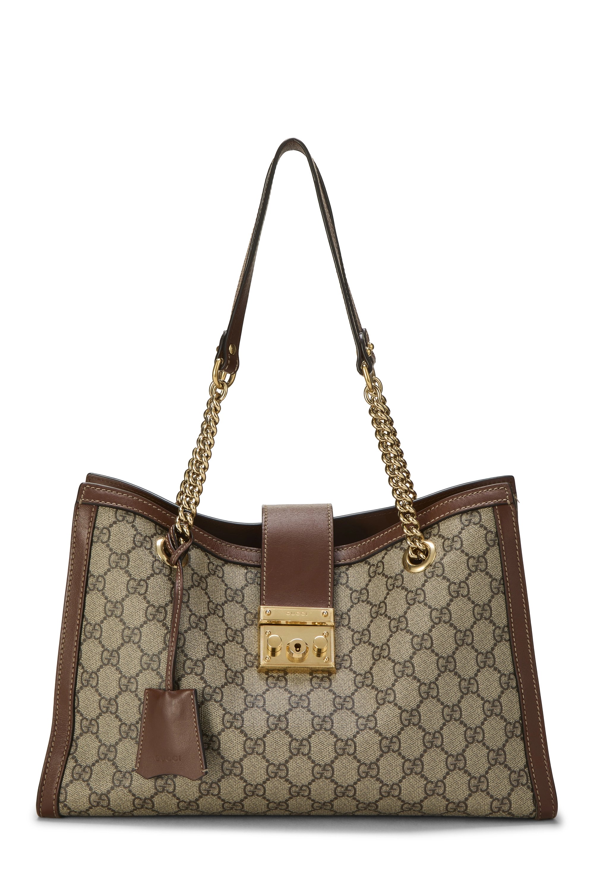 Original GG Supreme Canvas Padlock Tote Medium