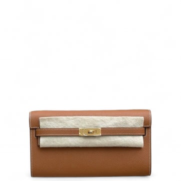 Epsom Leather Kelly To Go Wallet