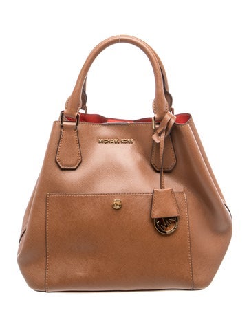 Saffiano Leather Top Handle Bag