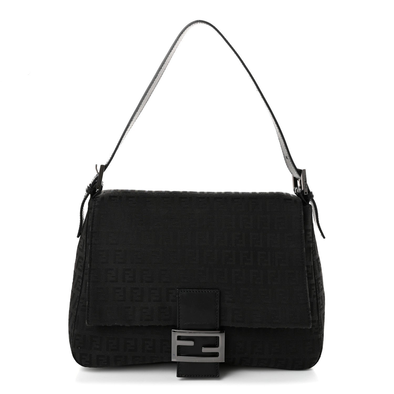 Fendi Zucchino Mama Baguette Black