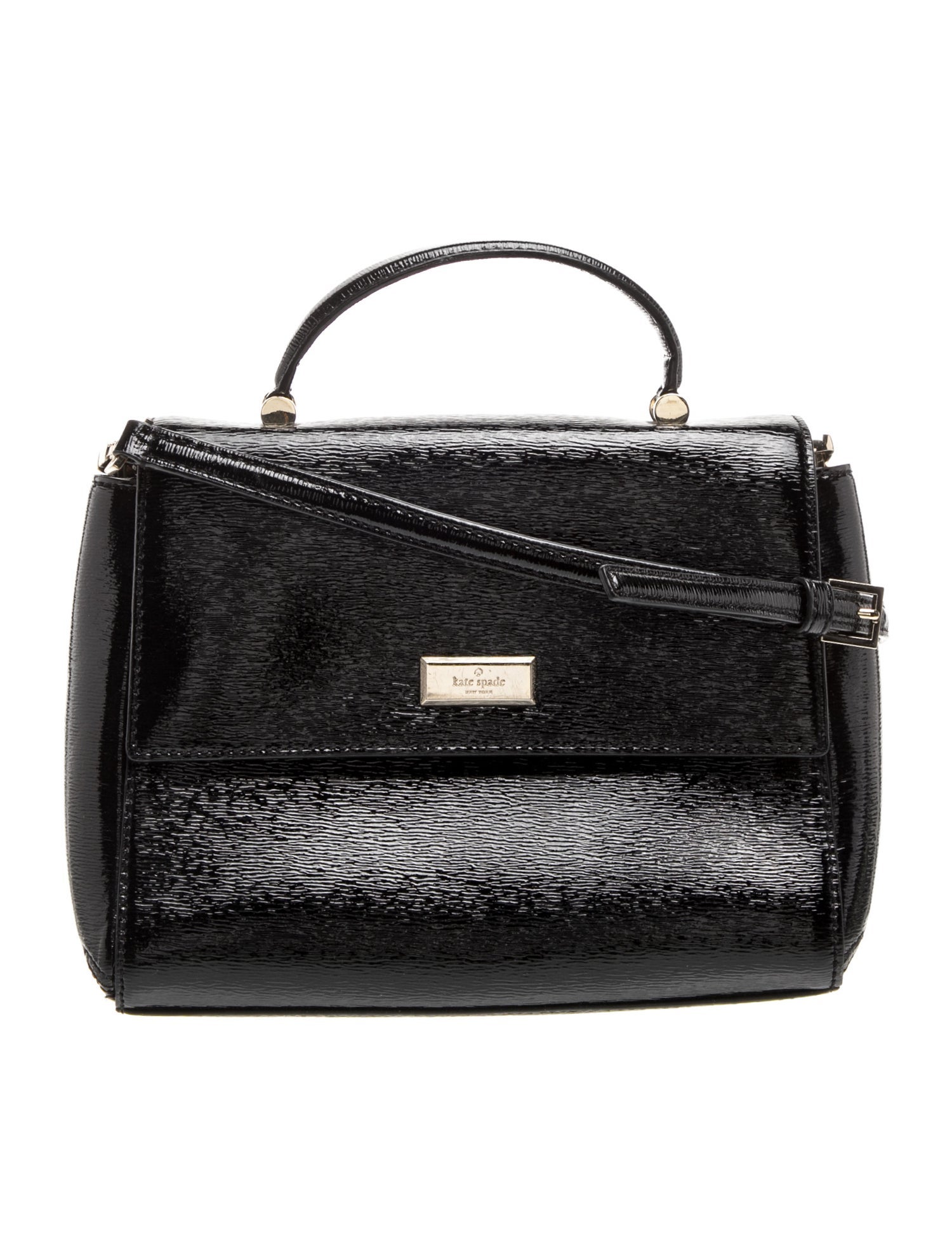 Patent Leather Top Handle Bag
