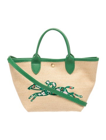Raffia Top Handle Bag