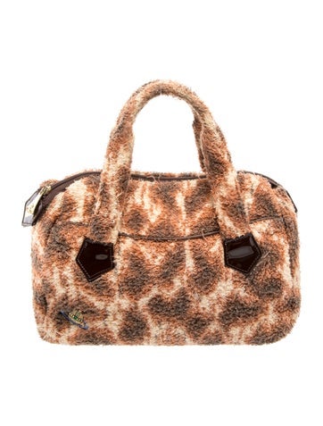 Terry Cloth Top Handle Bag