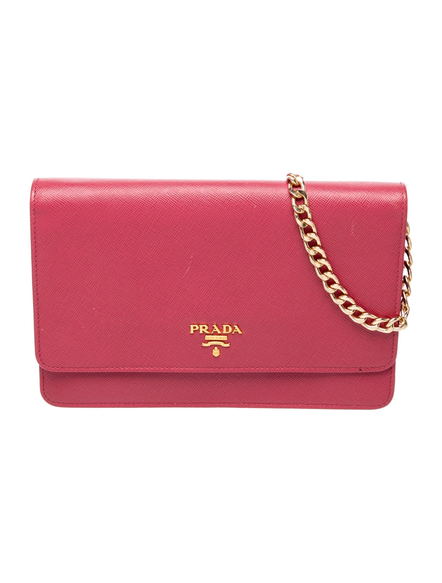 Saffiano Leather Metal Small