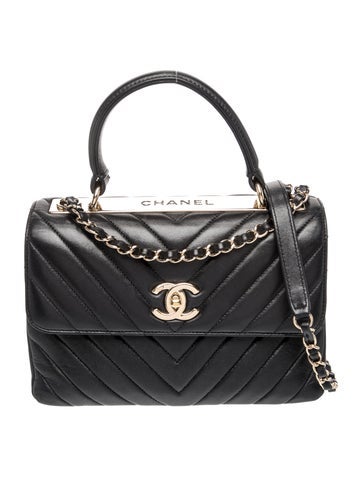 Small Chevron Trendy CC Flap Bag