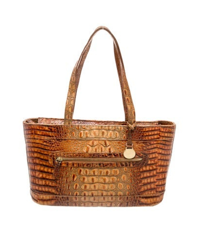 Brahmin Embossed Leather Tote