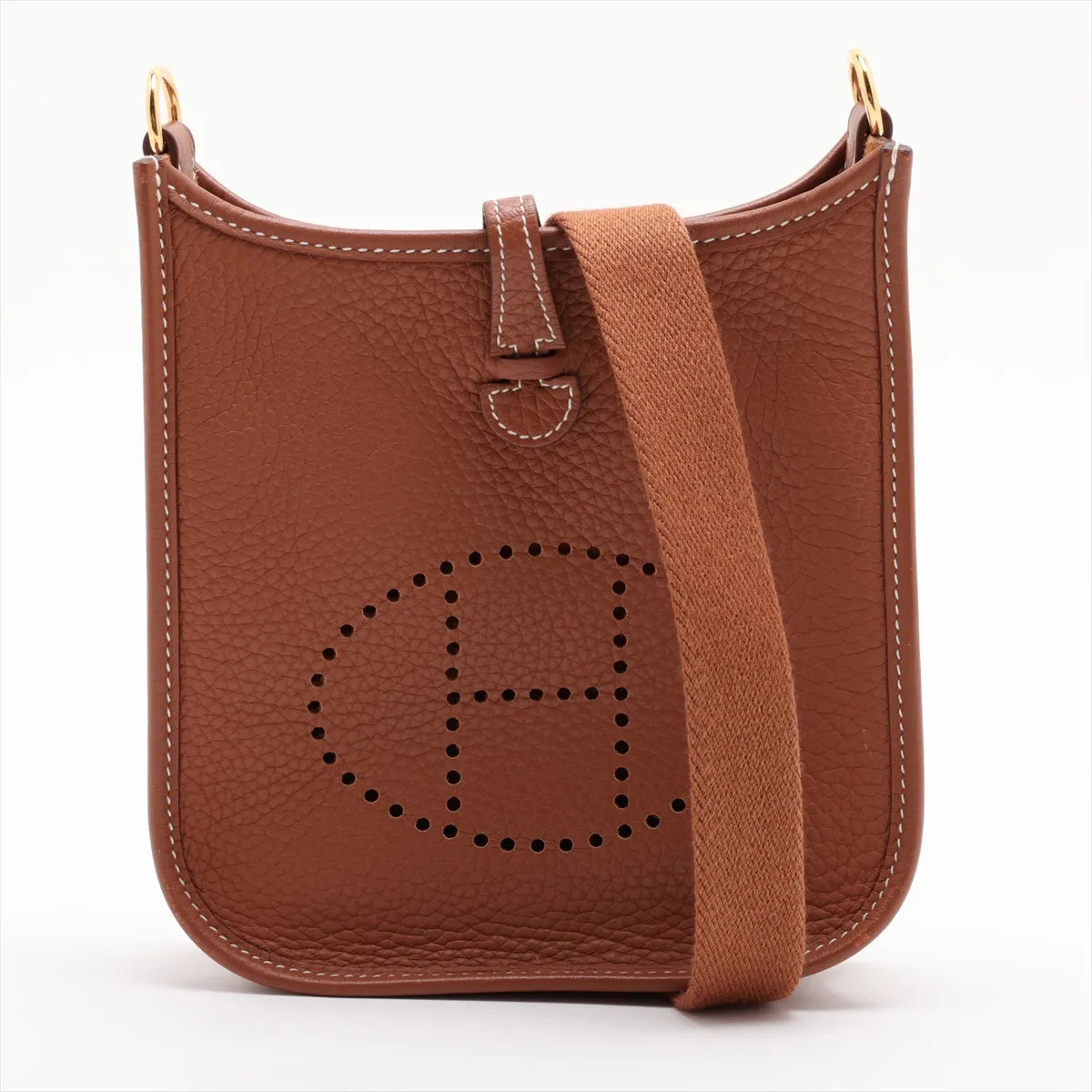 Hermès evelyn 16 TPM Amazon Taurillon Clemence Gold Gold Metal Fittings