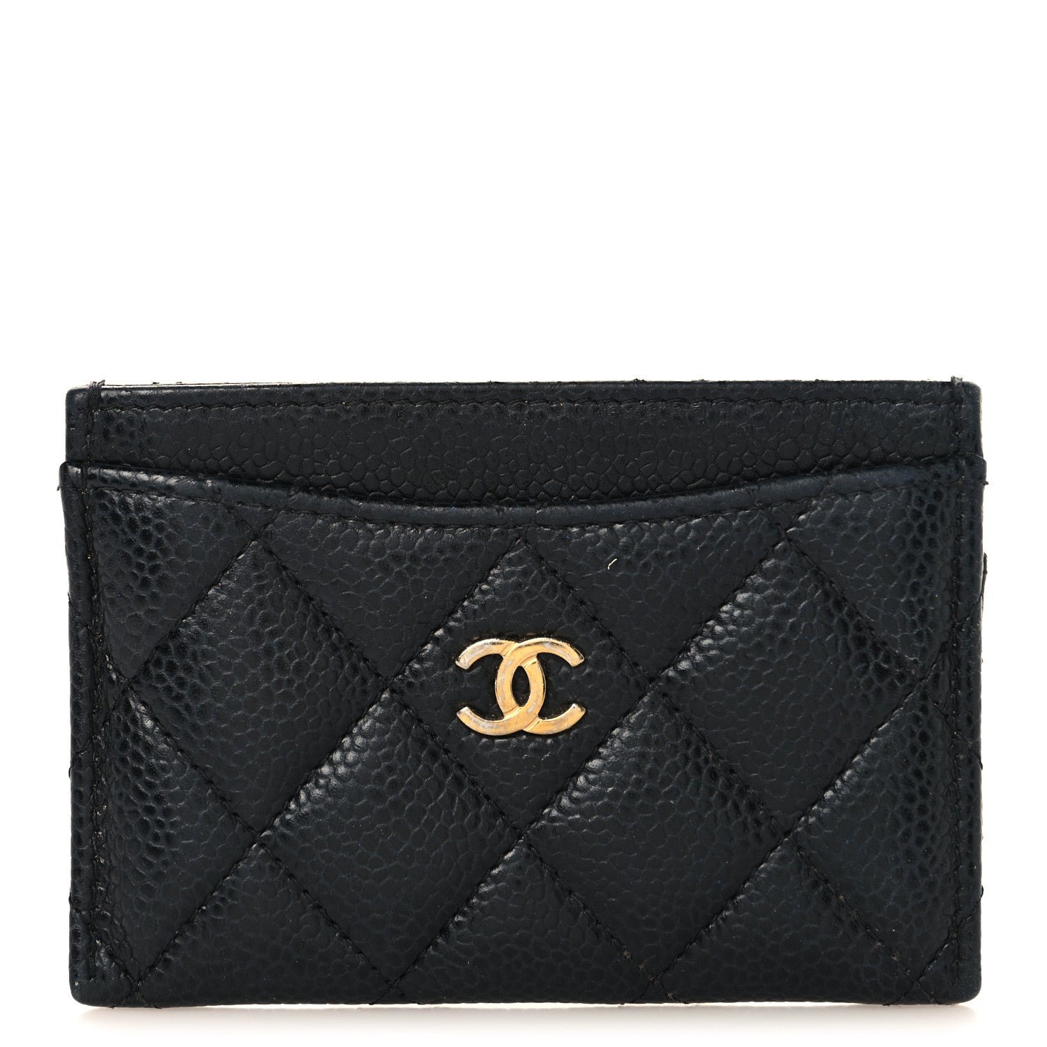 Chanel Caviar Quilted Card Holder Black