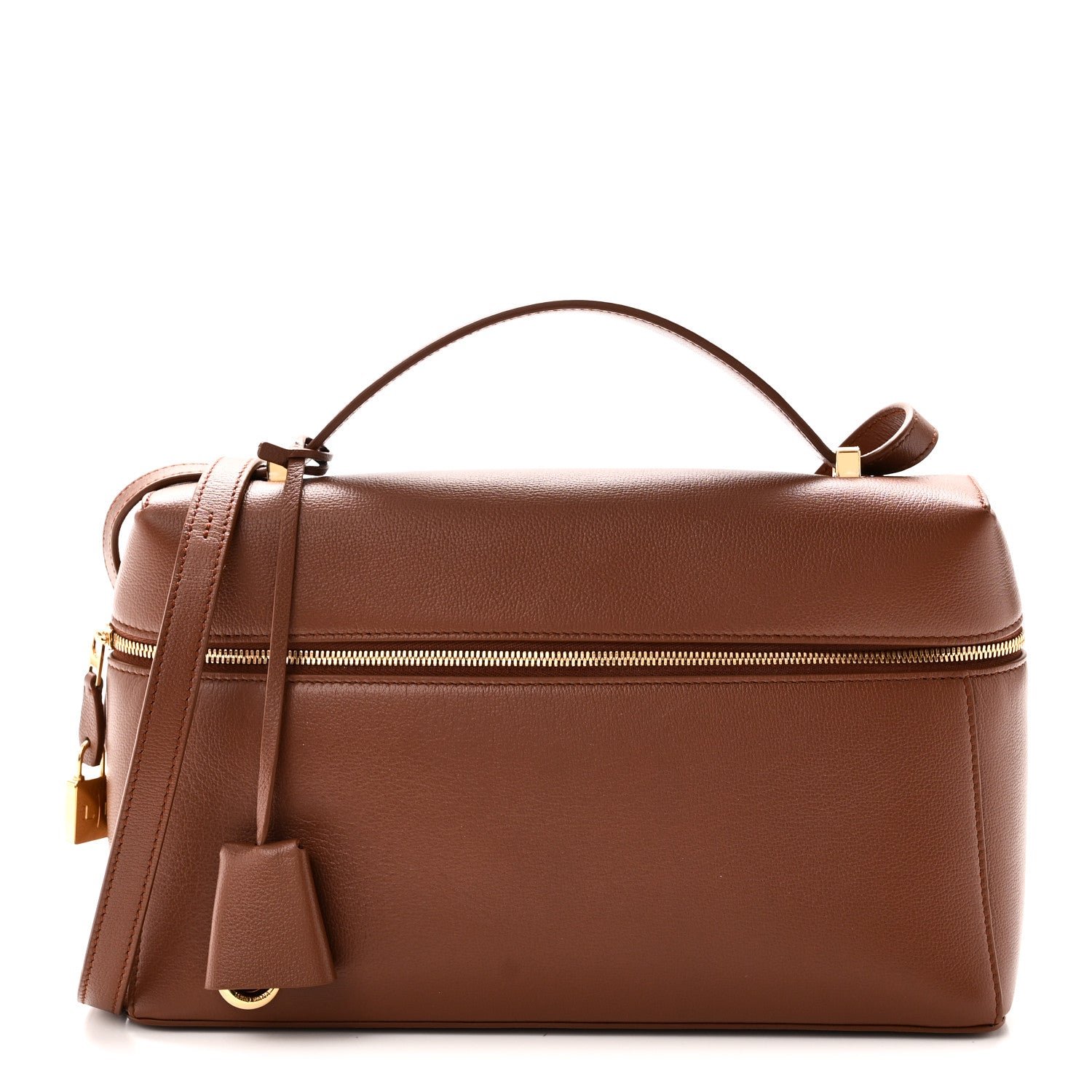 Loro Piana Loro Piana Grained Calfskin Extra Bag L27 Burnt Tan
