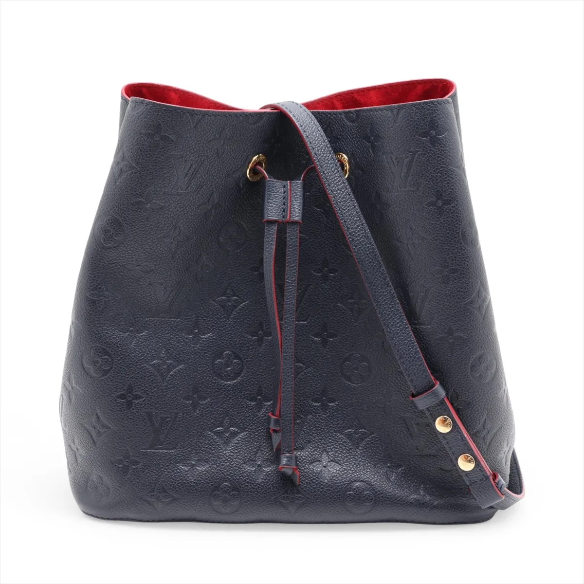Louis Vuitton monogram empreinte Neonoe M45306 Navy Blue There was an RFID respo