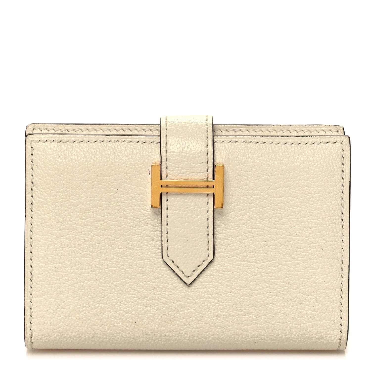 Hermes Chevre Mysore Mini Bearn Wallet Nata